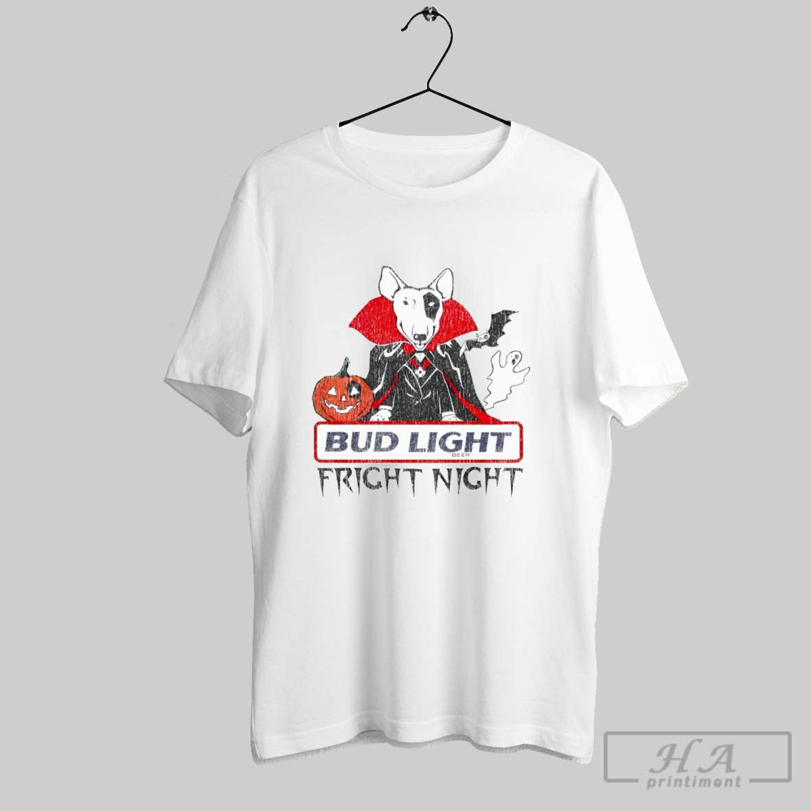 80S Bud Light Fright Night Shirt Authentic Apparel