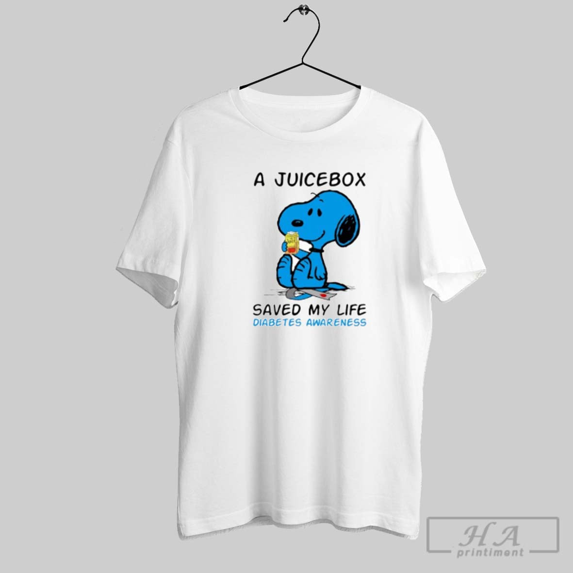 Juicebox Snoopy Saved My Life Diabetes Awareness Shirt Elegant Fashion