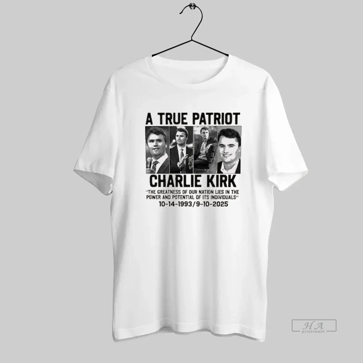 True Patriot Charlie Kirk Greatness Our Nation Lies Power Shirt Retro