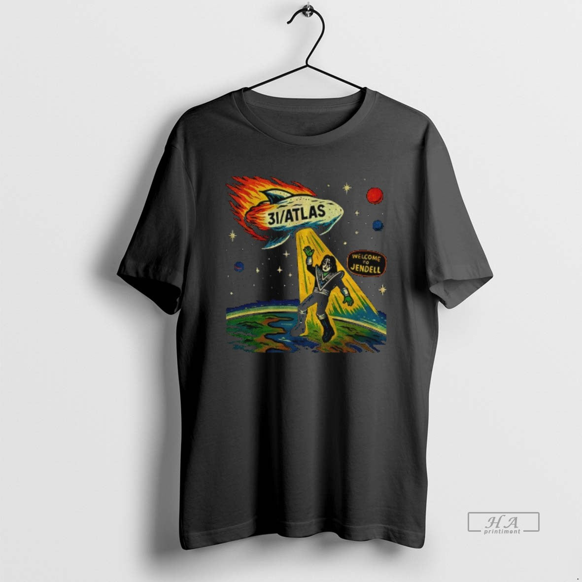 Ace Frehley 31 Atlas Welcome To Jendell Cartoon Memorial Sweatshirt