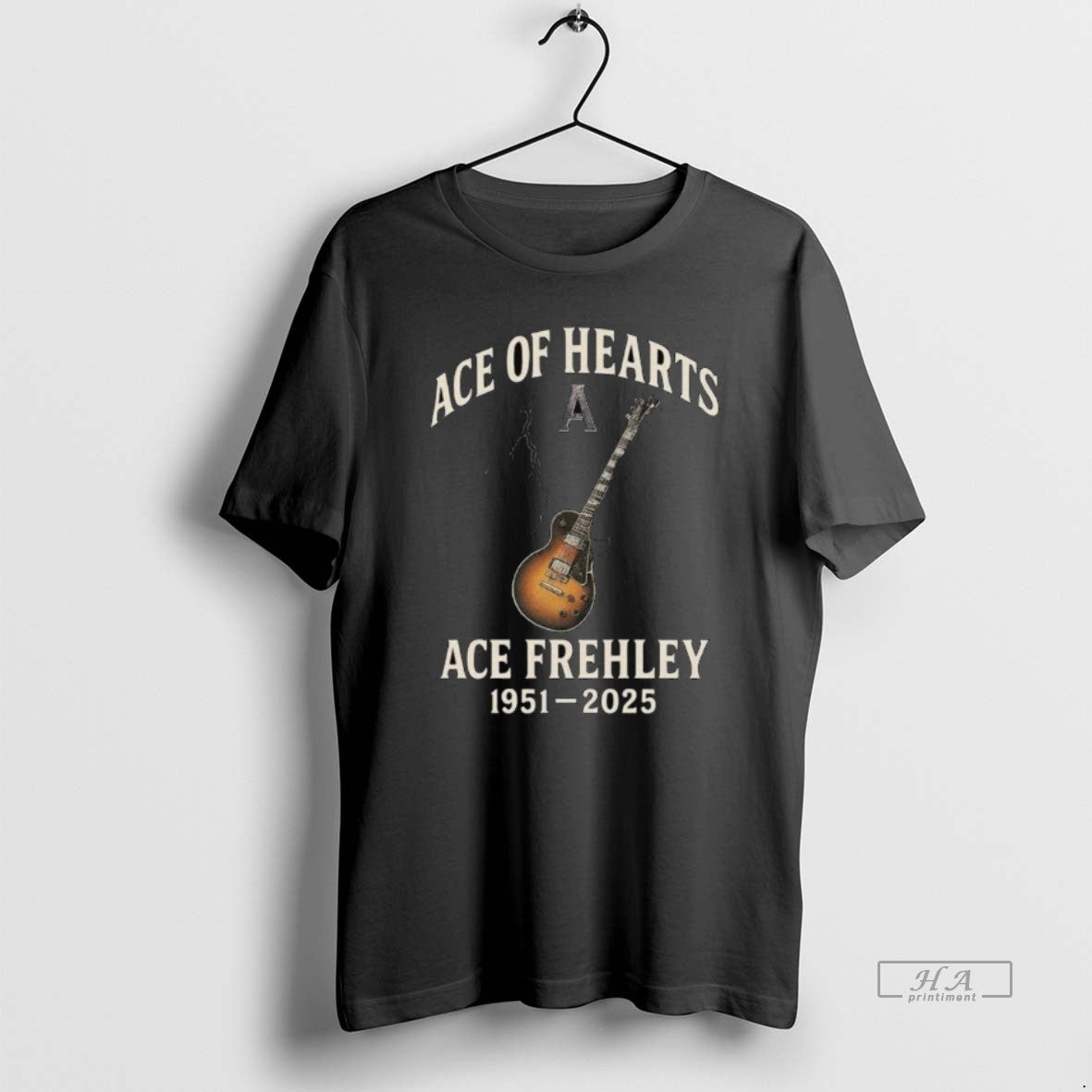 Ace Hearts Ace Frehley 1951 2025 Long Sleve Tee Elegant Fashion