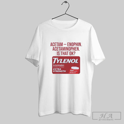 Acetaminophen Tylenol Long Sleeve Exclusive Fashion