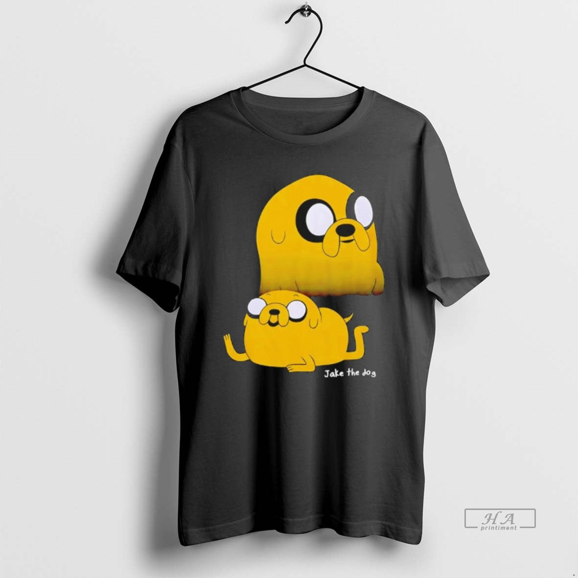 Adventure Time Jake Collage Meme Black Shirt Trendy Outfit