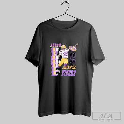 Aeron Burrell Kicking Ball Lsu Tigers TShirt Authentic Look