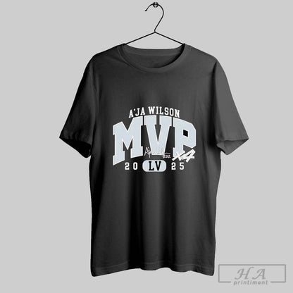 Aja Wilson 2025 Mvp X4 Signature Shirt Modern Design