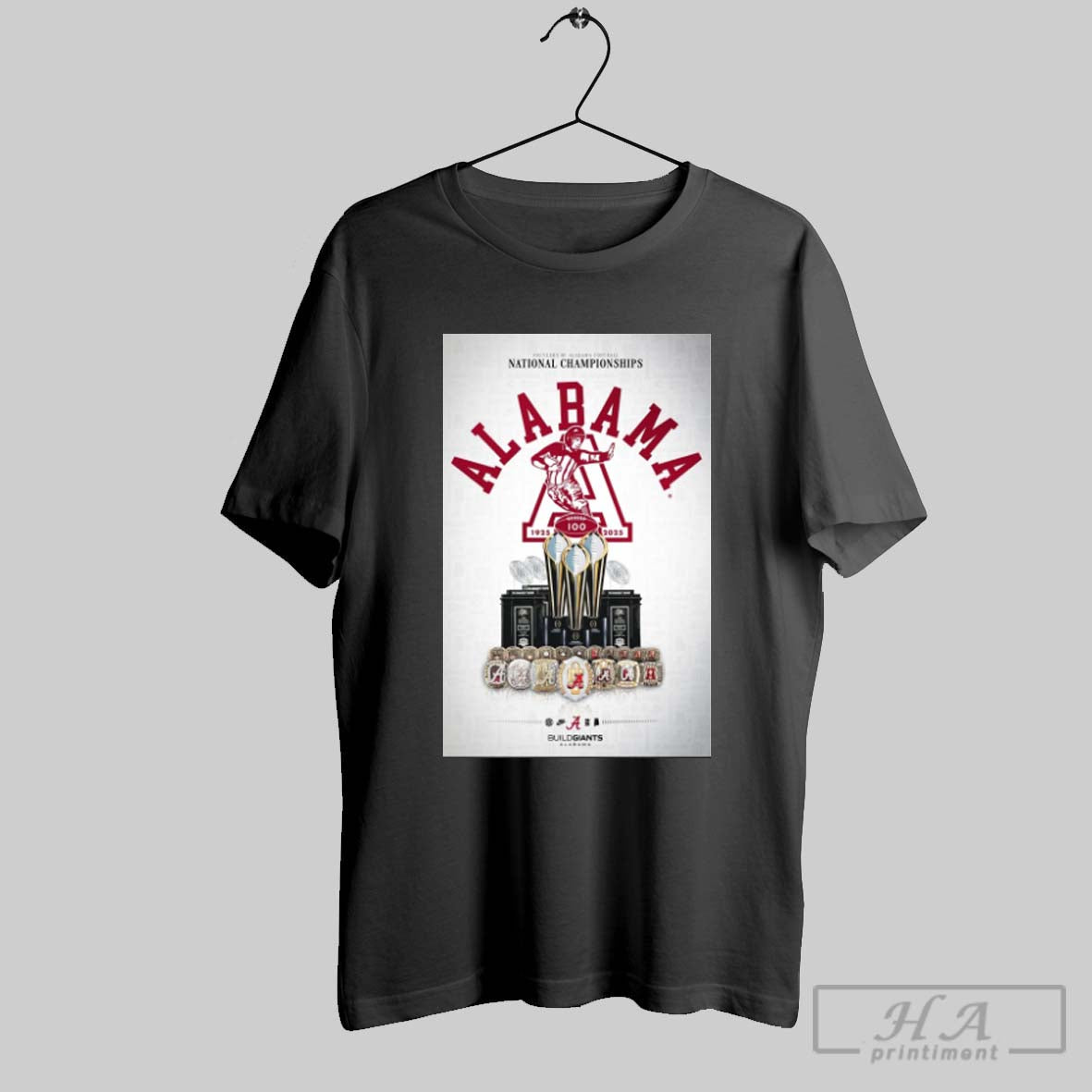 Alabama Crimson Tide 100 Years National Championships 1925 2025 Build