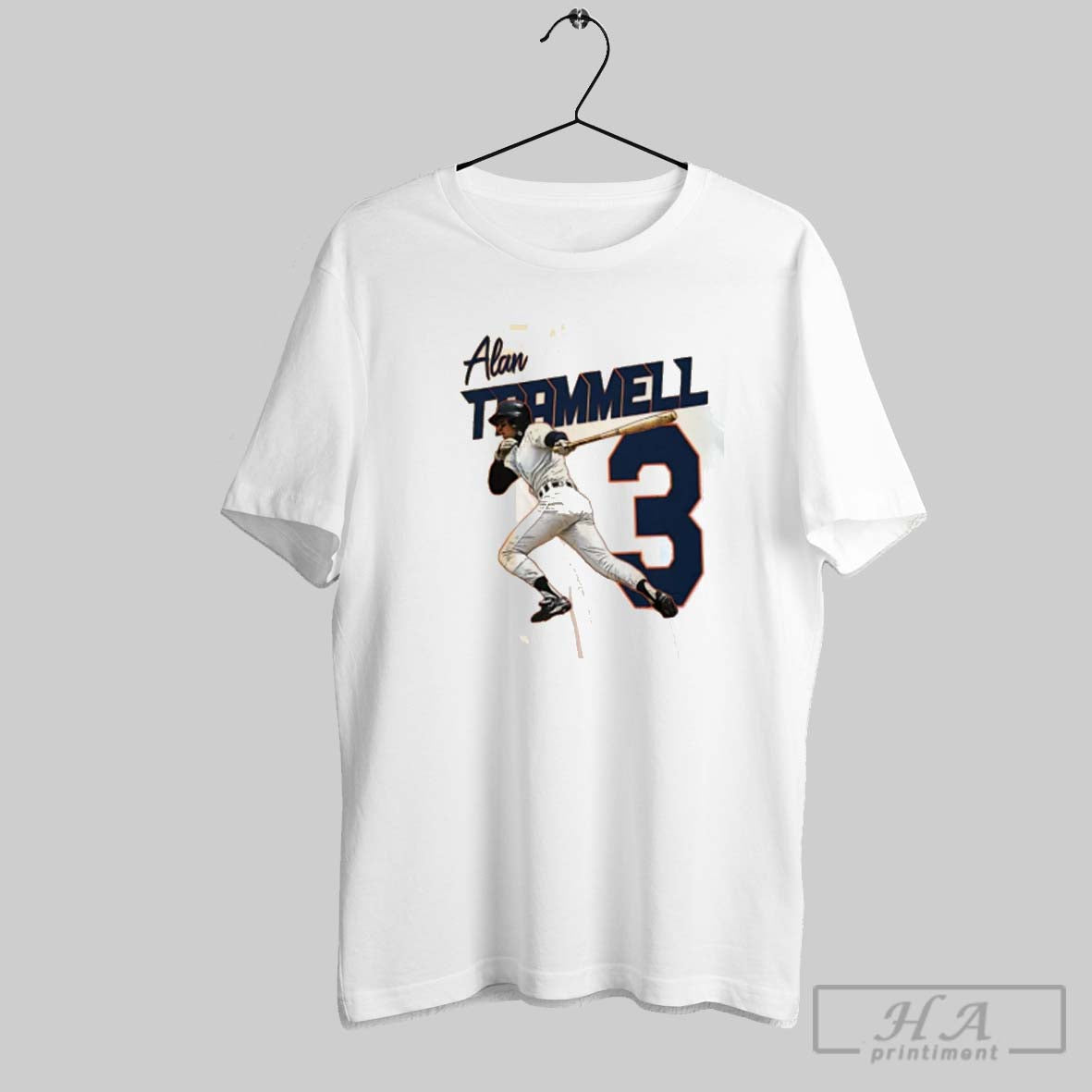 Alan Trammell Detroit Tigers Player Name Tee Premium Gift