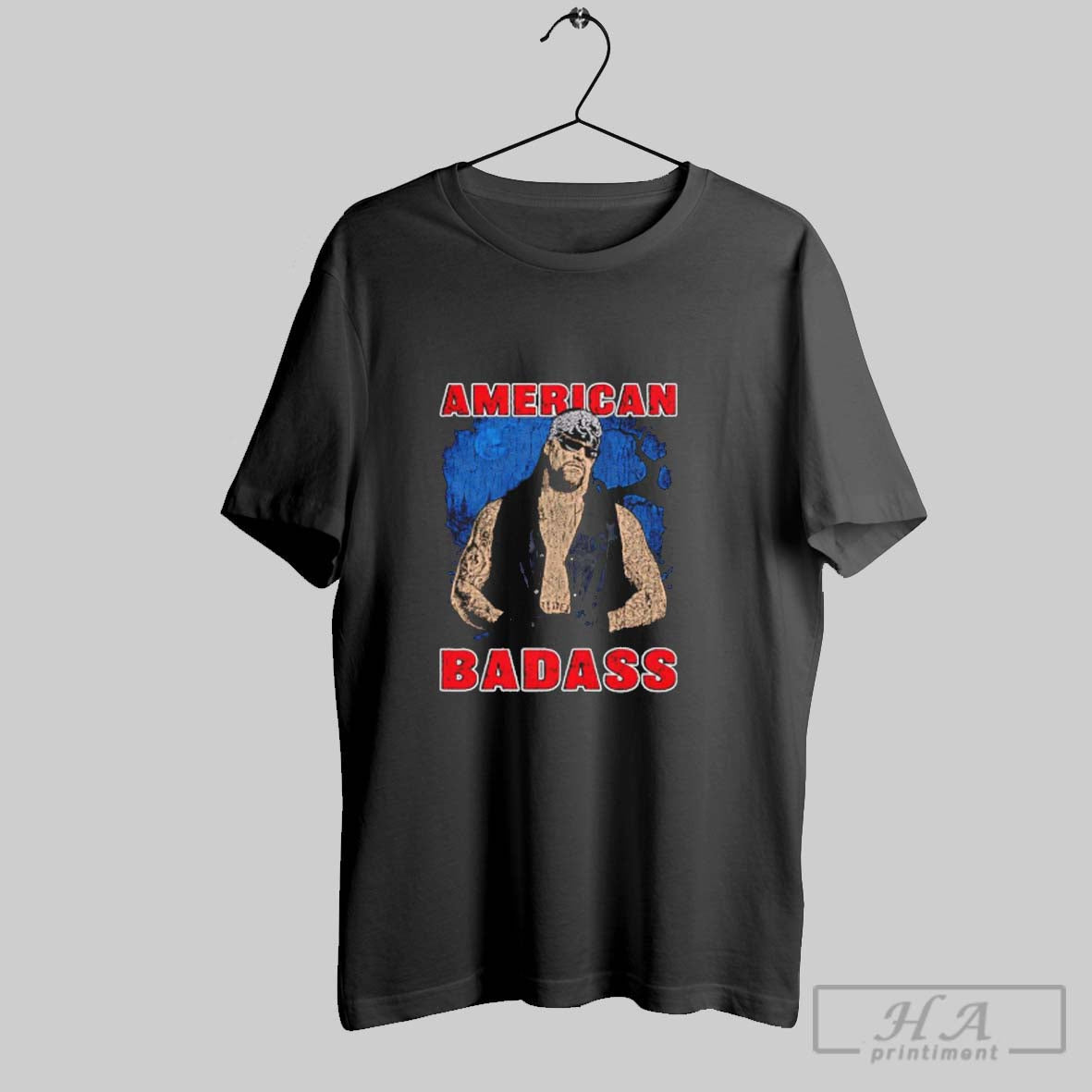 American Badass Wwf Hoodie Vintage Apparel