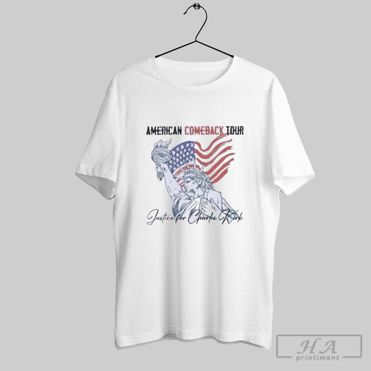 American Comeback Tour Justice Charlie Kirk Hoodie Classic Apparel