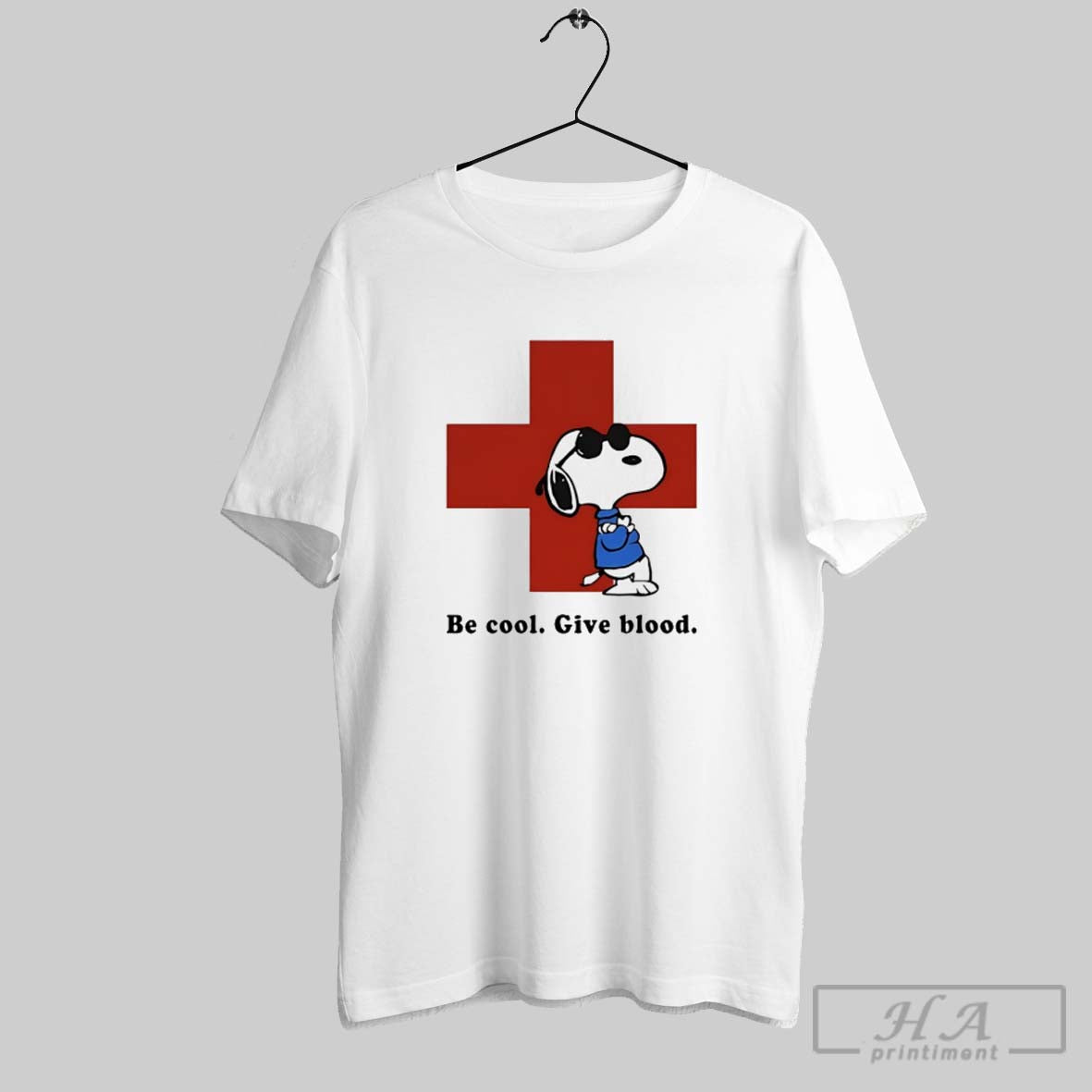 American Red Cross Blood Donation Snoopy TShirt Trendy Look