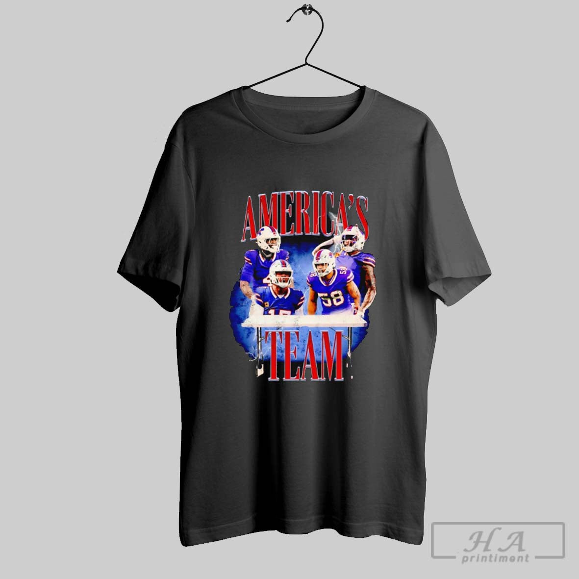 Americas Team Buffalo Bills TShirt Elegant Design