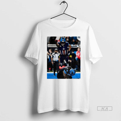 Amon Ra St Brown And Jahmyr Gibbs Spider Photo Detroit Lions Tee