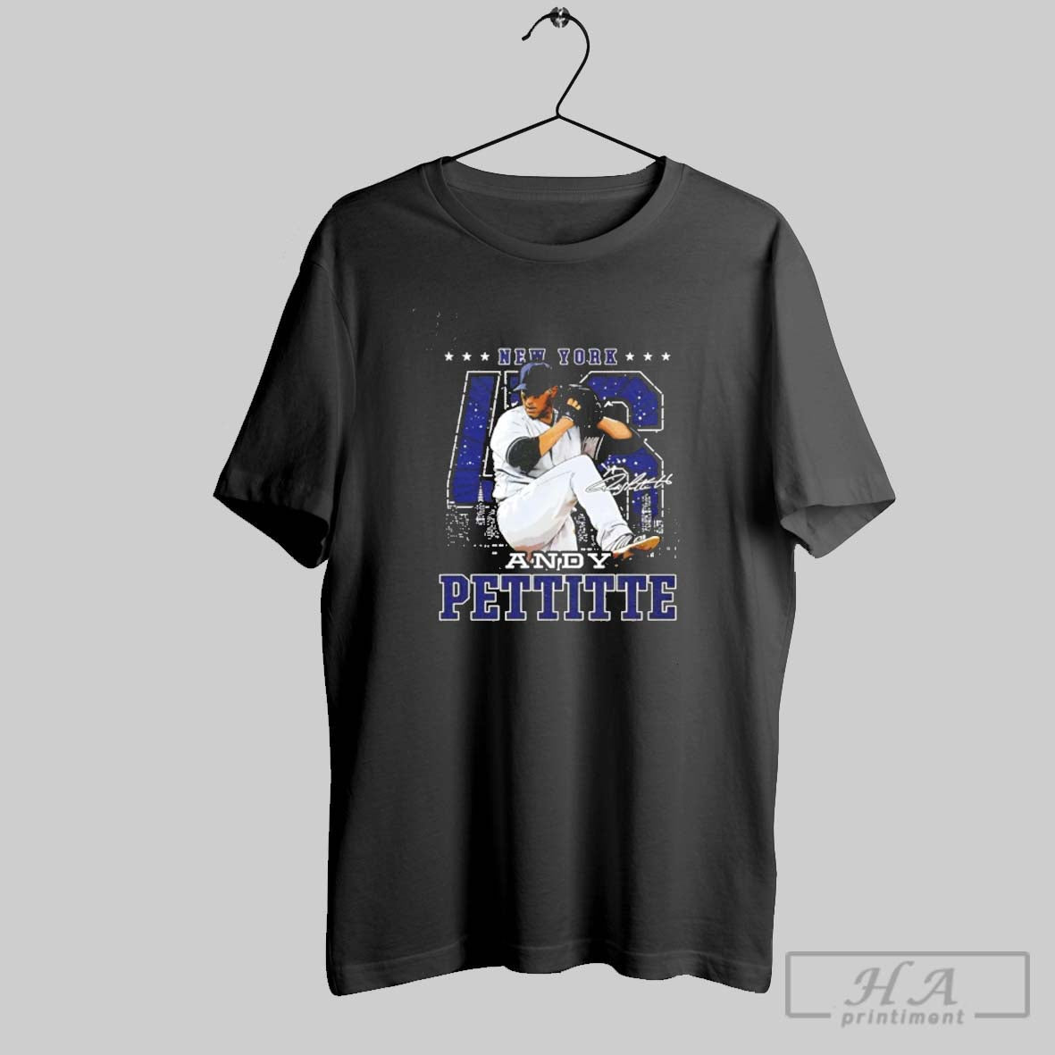 Andy Pettitte New York Yankees City Skyline Signature Gritty Hoodie