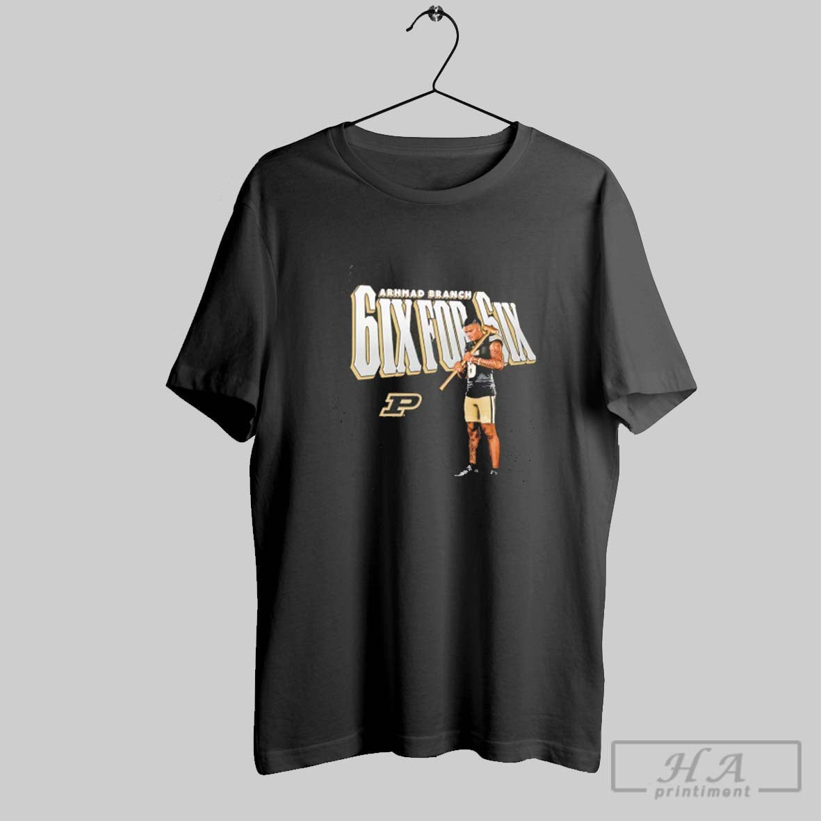 Arhmad Branch Purdue Boilermakers 6Ix Six Hoodie Modern Apparel