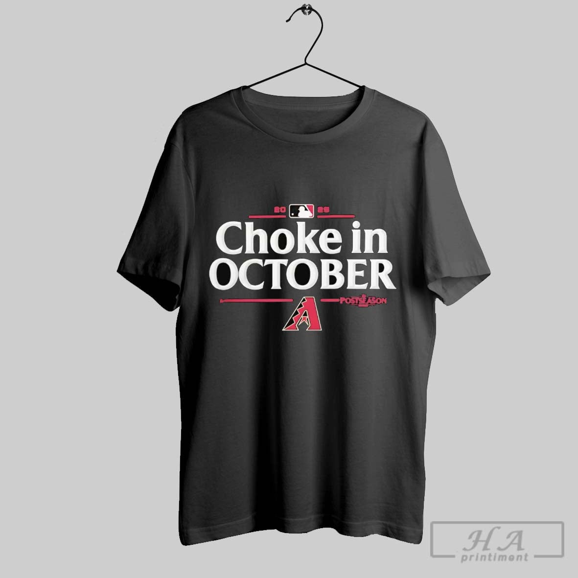 Arizona Diamondbacks 2025 Choke October Mlb Postseason Tank Top