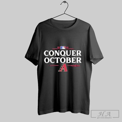 Arizona Diamondbacks Conquer October 2025 Mlb Postseason Tank Top