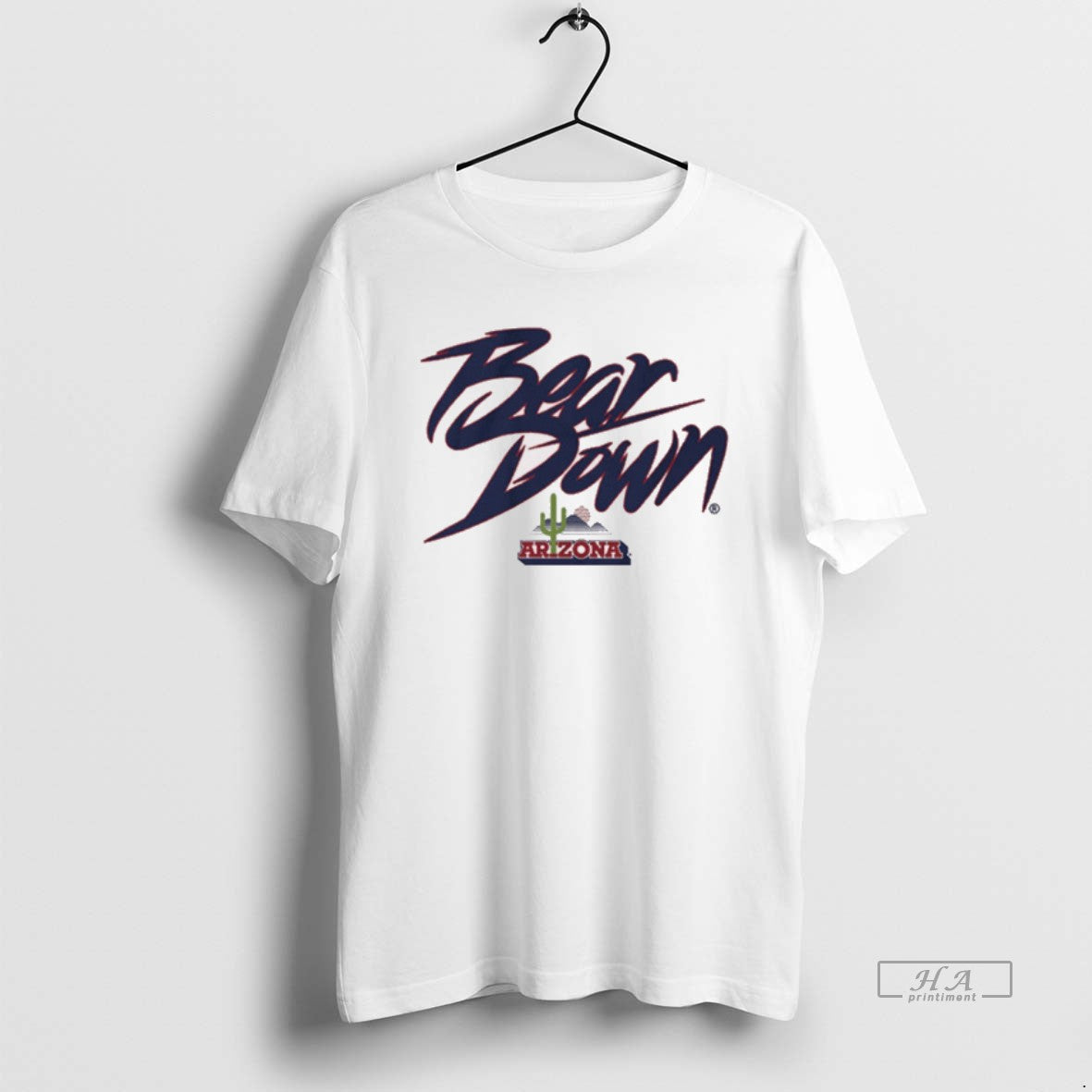 Arizona Wildcats Ncaa Bear Down Cactus Logo 2025 TShirt Trendy