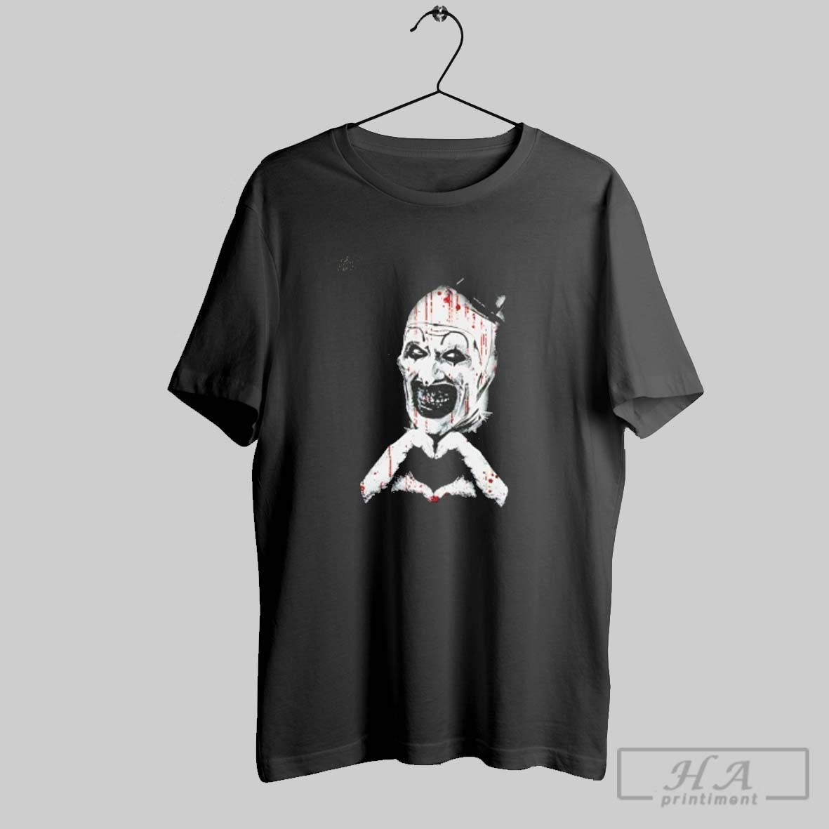 Art Clown Heart Hand Halloween Hoodie Premium Merch