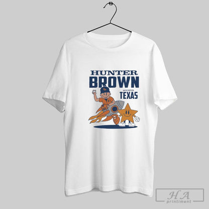 Astros Hunter Brown Summer Cartoon Tee Vintage Design