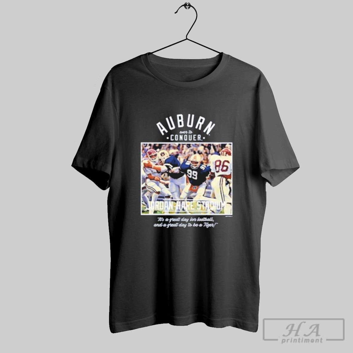 Auburn Tigers Football Conquer Jordhare Stadium Tee Elegant Style
