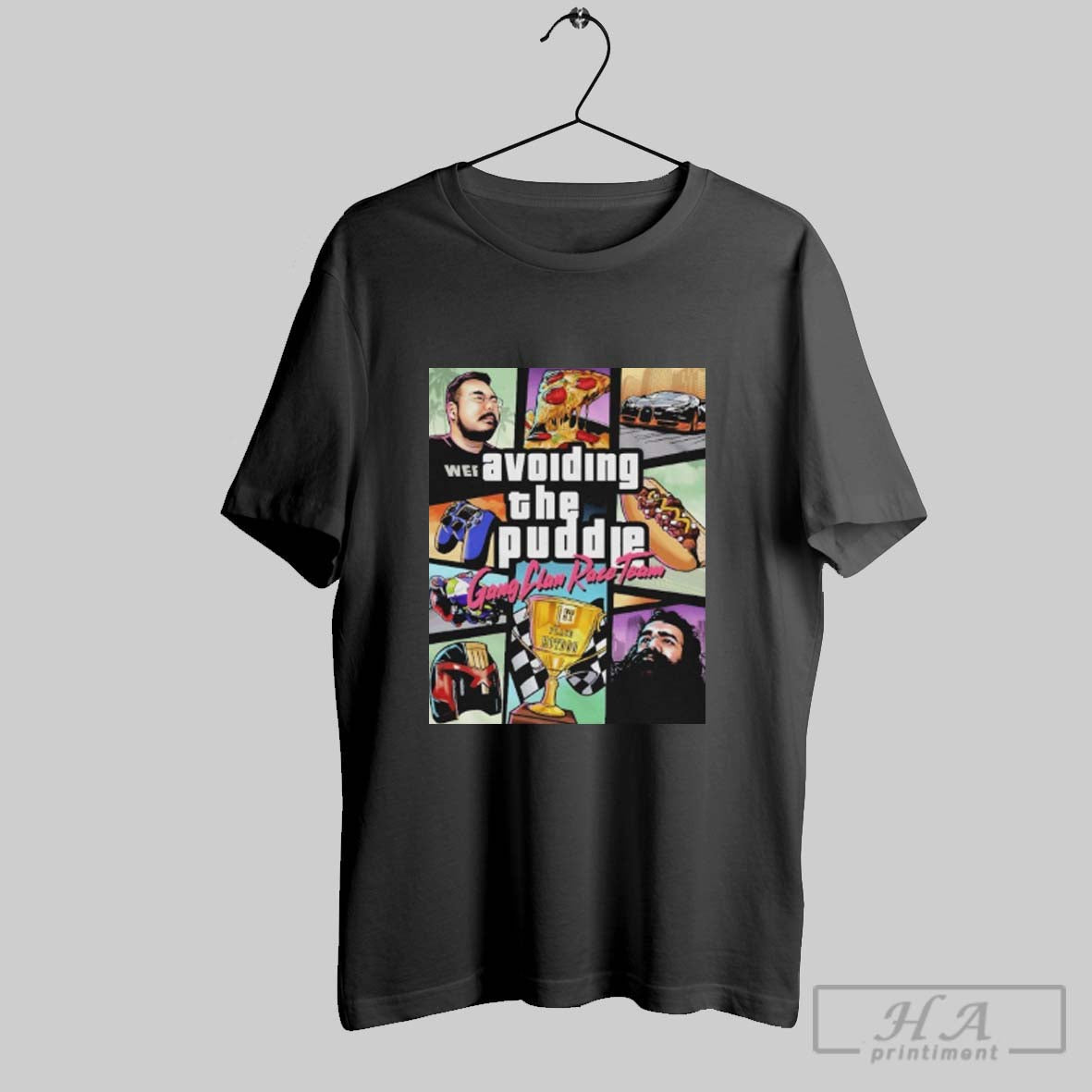 Avoiding Puddle Atp Gang Clan Race Team Gta Long Sleeve Retro Gift