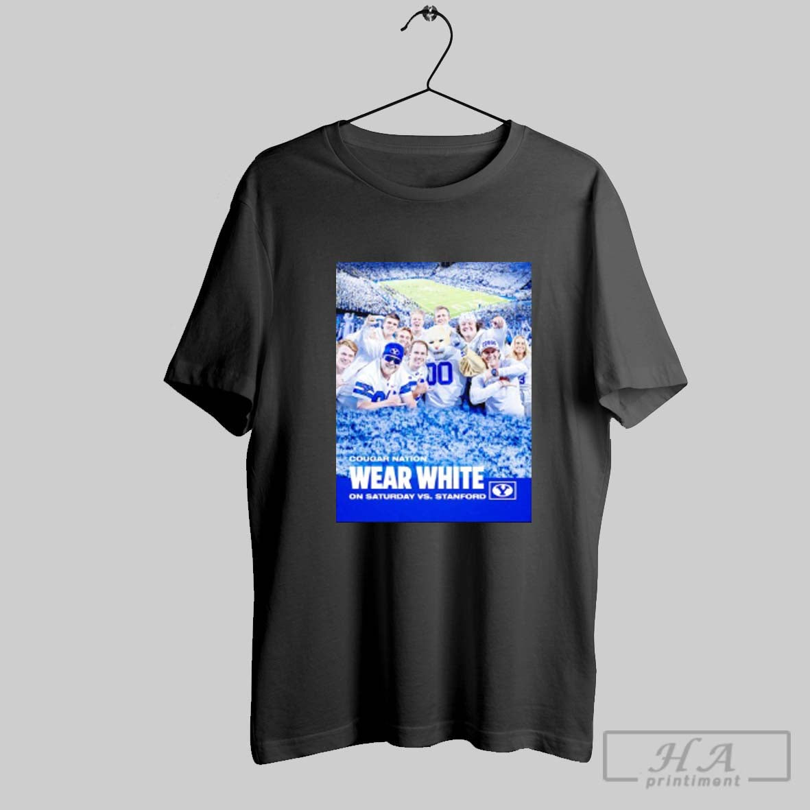 Byu Cougar Nation Wear White Saturday Vs Stanford Poster Tank Top