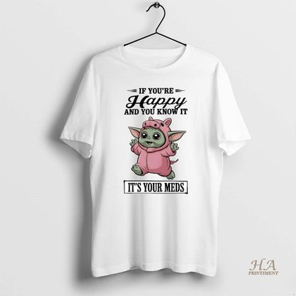 Yoda If Youre Happy And You Know It Long Sleeve Vintage Design
