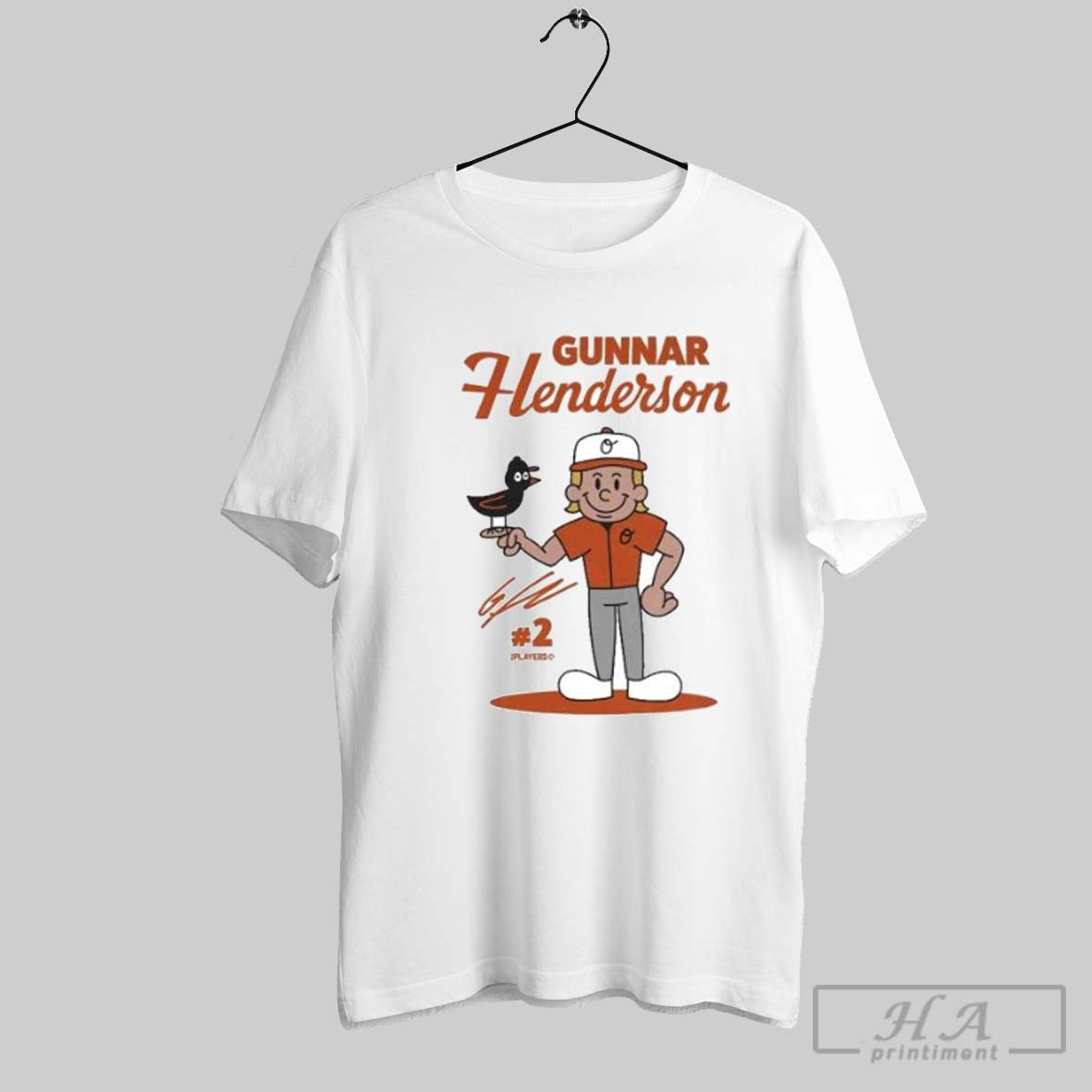 Baltimore Orioles Gunnar Henderson Summer Cartoon TShirt Exclusive
