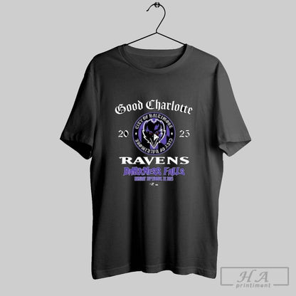 Baltimore Ravens Good Charlotte Darkness Falls 2025 Hoodie Exclusive