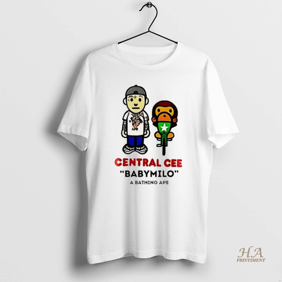 Bape X Spotify X Syna Central Cee Milo Tee Vintage Style