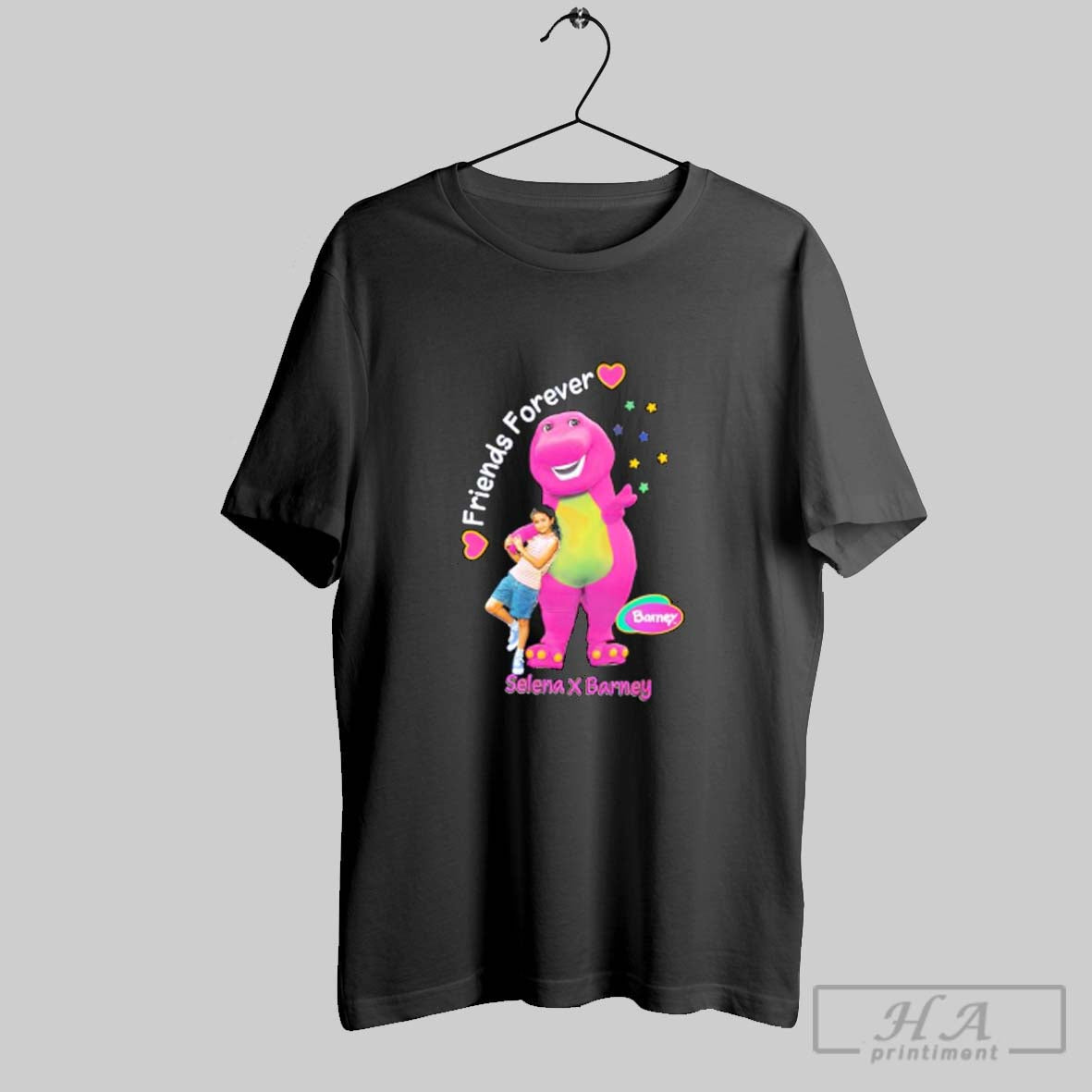 Barney X Selena Gomez Friends Forever I Love You Tank Top Premium Gift