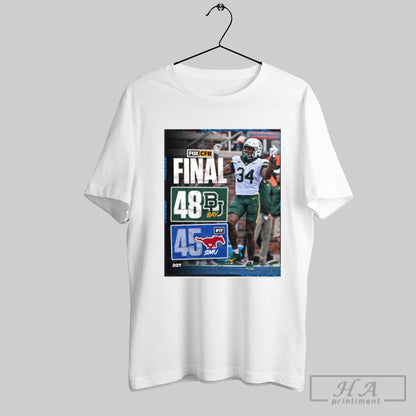 Baylor Bears 48 45 Smu Mustangs Sep 6 2025 Cfb Fox Poster Tee Vintage
