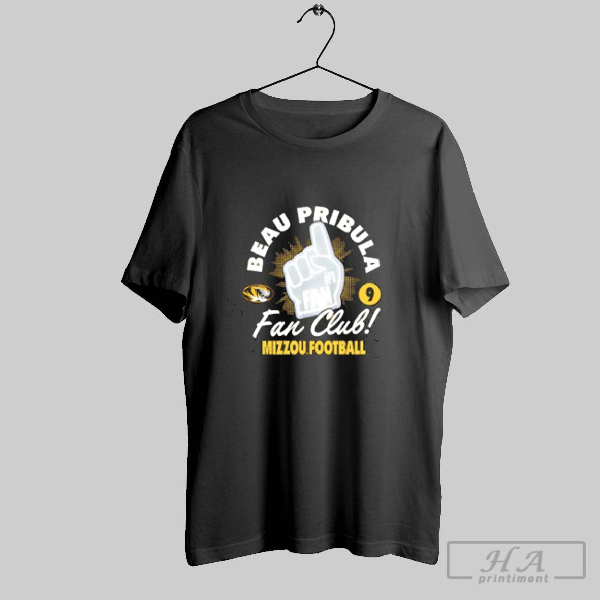 Beau Pribula Club Missouri Tigers Hoodie Modern Art