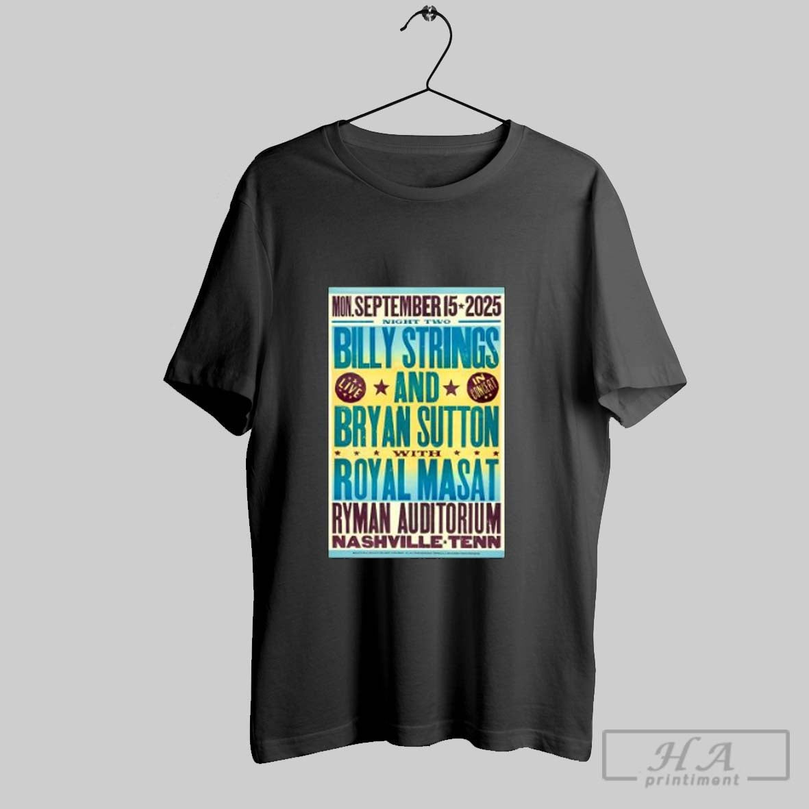 Billy Strings Nashville Tn September 15 2025 TShirt Authentic Art