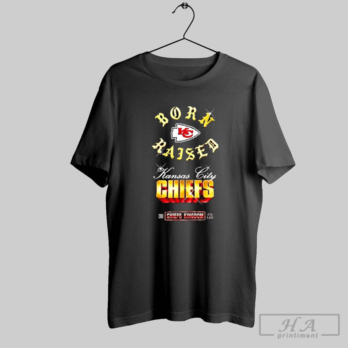 Born X Raised Kansas City Chiefs Chiefs Kingdom Chrome Rocker Shirt