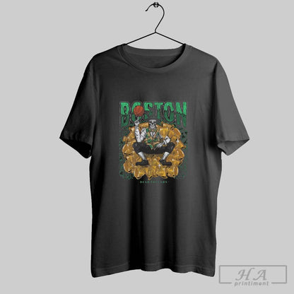 Boston Celtics Basketball Dt Skeleton Shirt Exclusive Collection