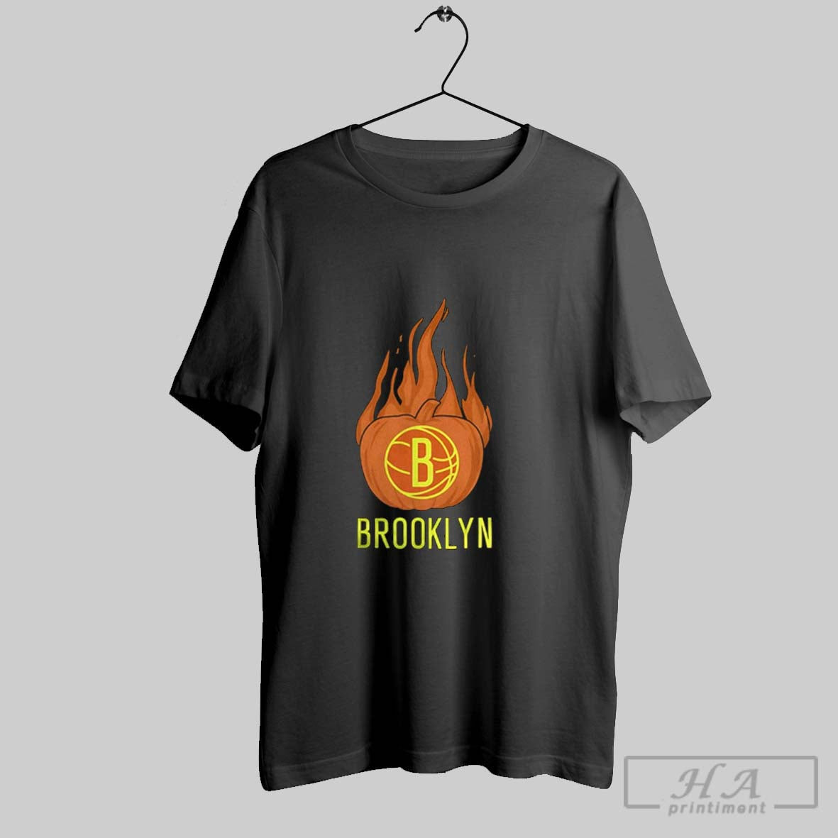Brooklyn Nets Flaming Pumpkin Halloween 2025 Shirt Stylish Apparel