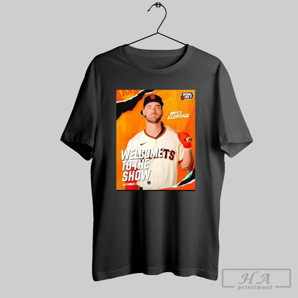 Bryce Eldridge Welcome To Show Sf Giants Sweatshirt Retro Merch