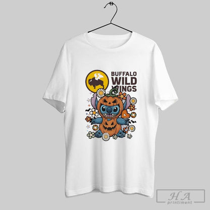 Buffalo Wild Wings Stitch Pumpkin Costume Halloween Tank Top Unique