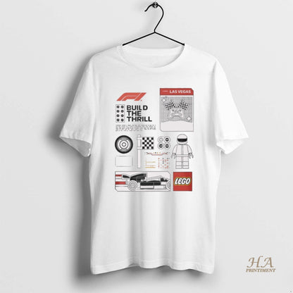 Build Thrill Lego Formula 1 TShirt Trendy Art