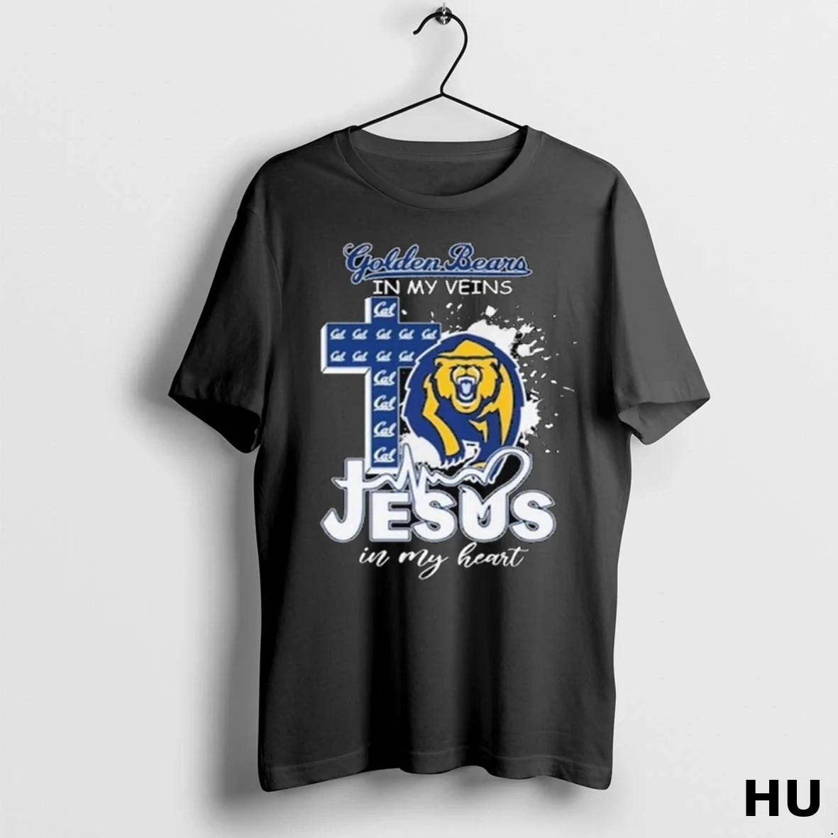 California Golden Bears My Veins Jesus My Heart 2025 Long Sleve Long