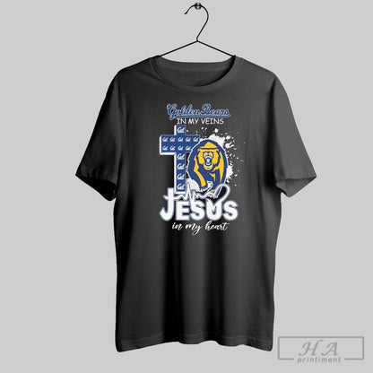 California Golden Bears My Veins Jesus My Heart Mascot Shirt Classic