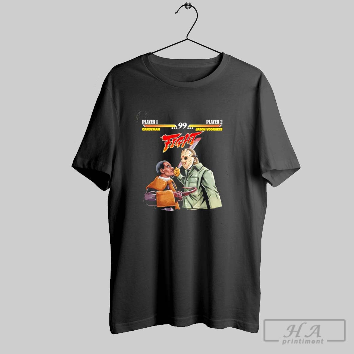 Candy Vs Jason Voorhees Fight Halloween 2025 Tee Exclusive Outfit