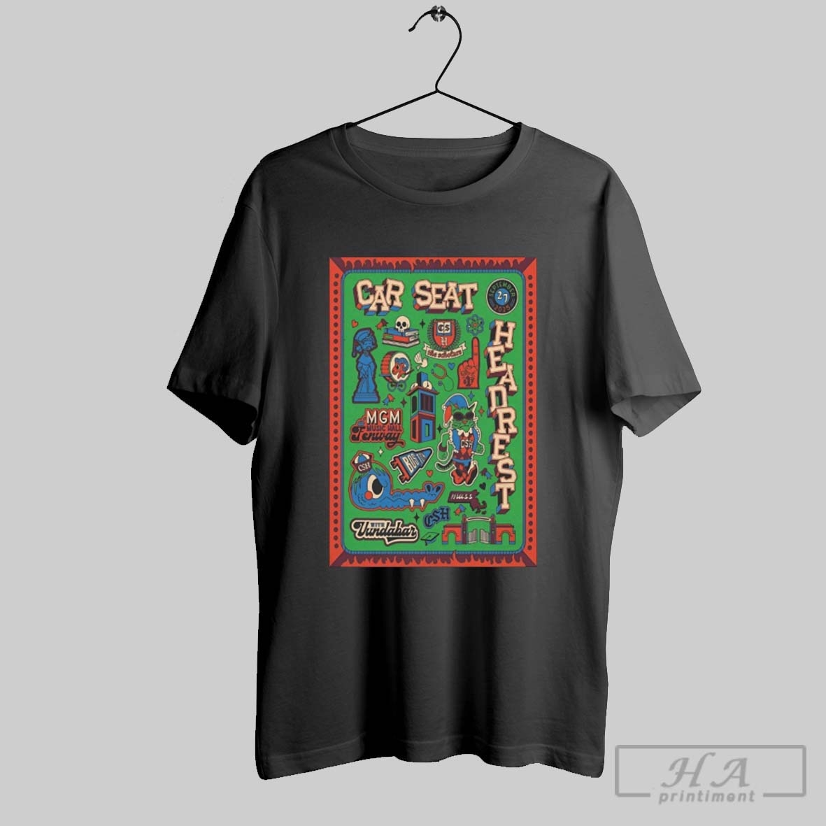 Car Seat Headrest Music Hall Fenway Boston Ma September 2025 TShirt
