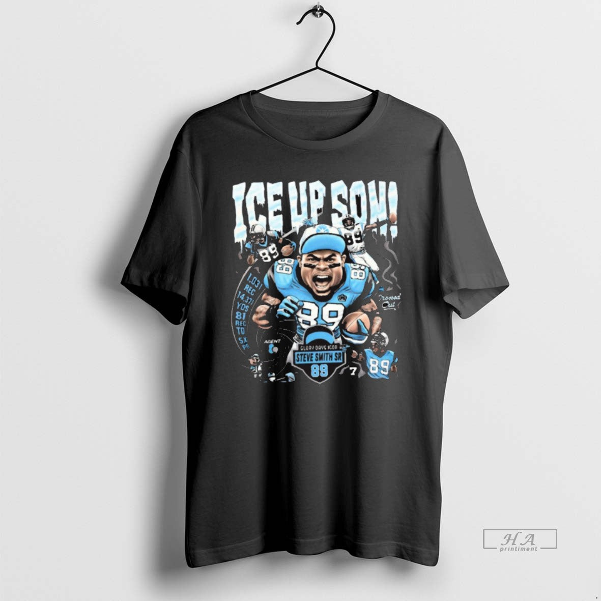 Carolina Panthers Glory Days Icon Steve Smith Sr Ice Up Son