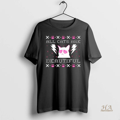 Cat All Cats Are Beautiful Ugly Long Sleeve Premium Design