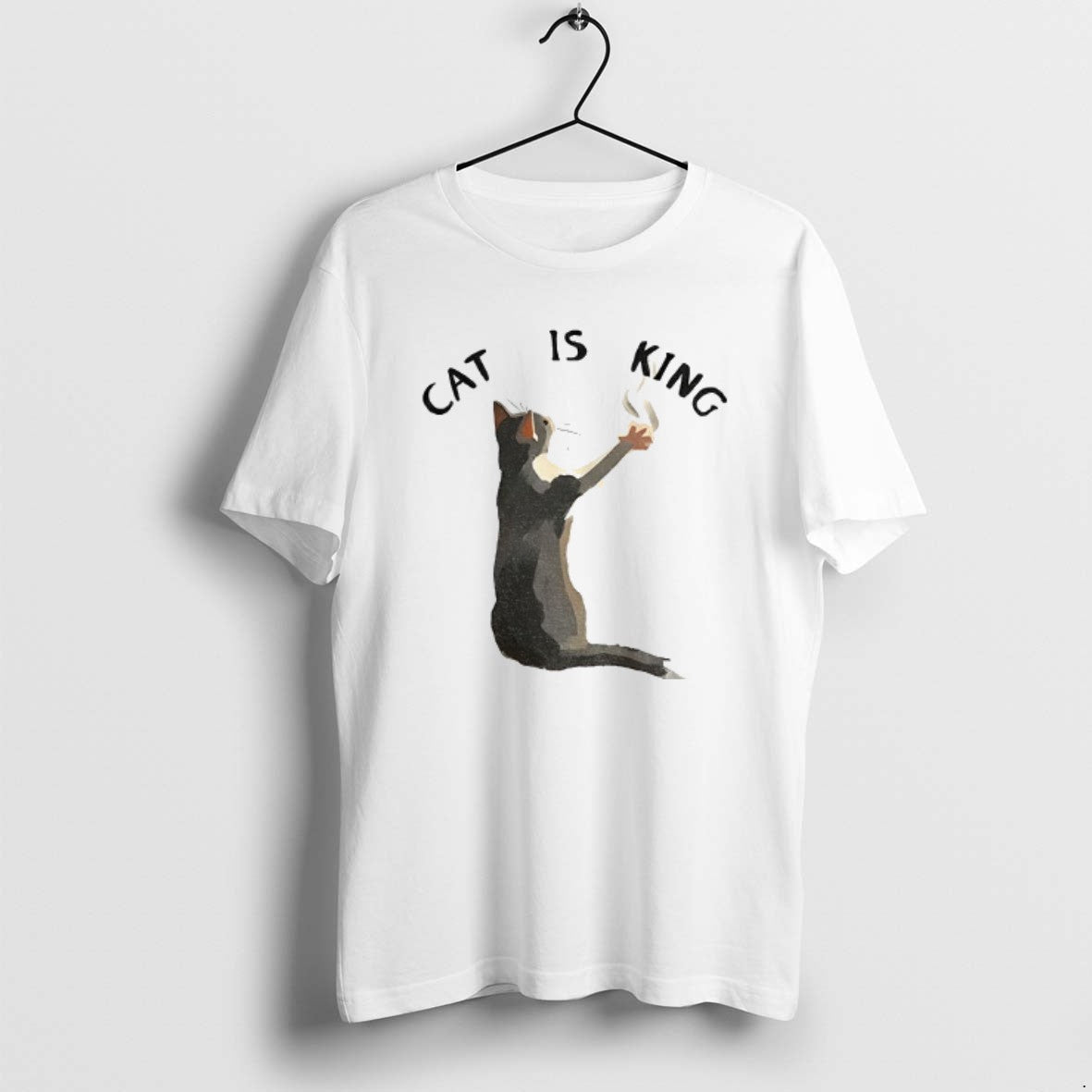 Cat Art Is King Meme Sweatshirt Vintage Apparel