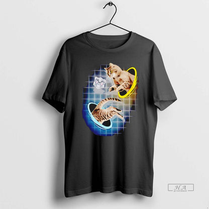 Cat Time Travel Black Hoodie Designer Outfit