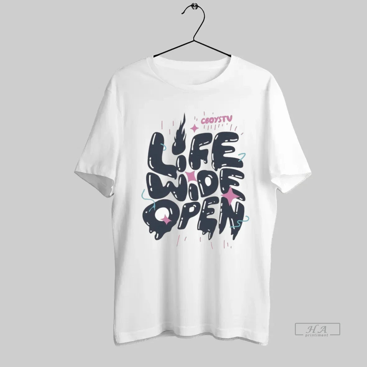 Cboystv Life Wide Open Drippin Long Sleeve Trendy Fashion