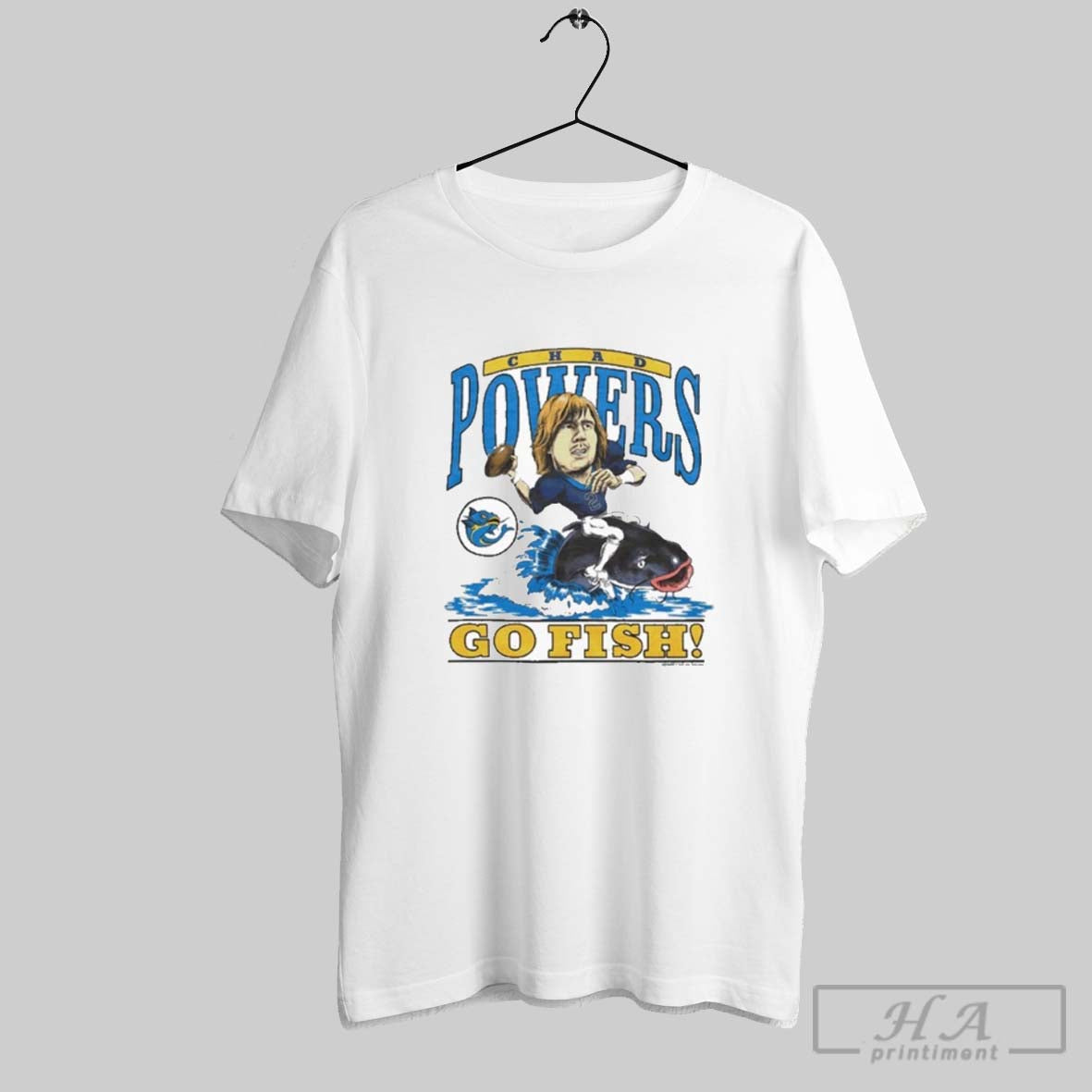 Chad Powers Go Fish Tee Vintage Look